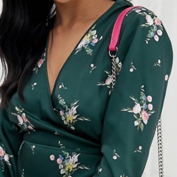 Ted Baker floral wrap top - Picture 3 of 4